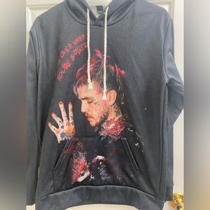 lil peep hoodie, size small